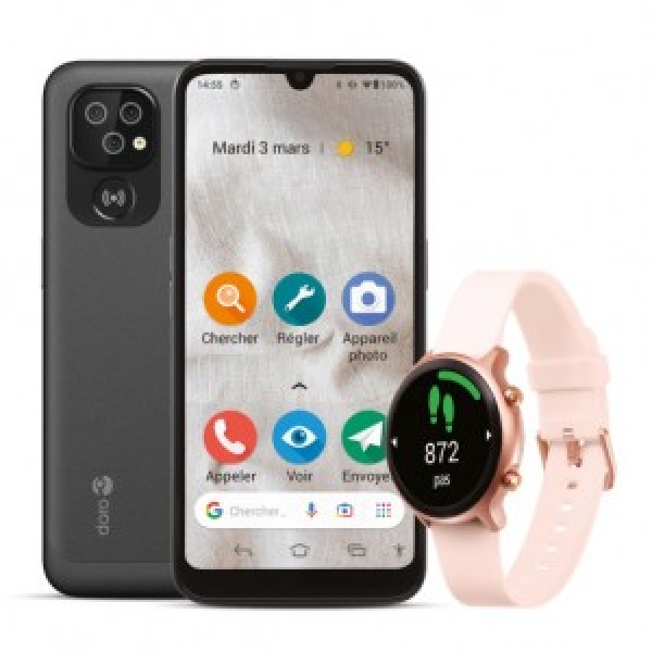 Bundle doro smartphone 8100 + smartwatch 8383