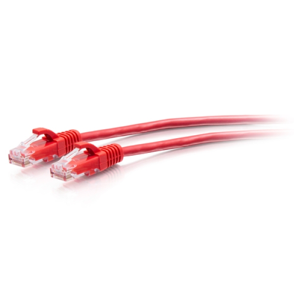 C2G Cable de conexión Ethernet delgado sin apantallar (UTP) con protección antienganche Cat6a de 0