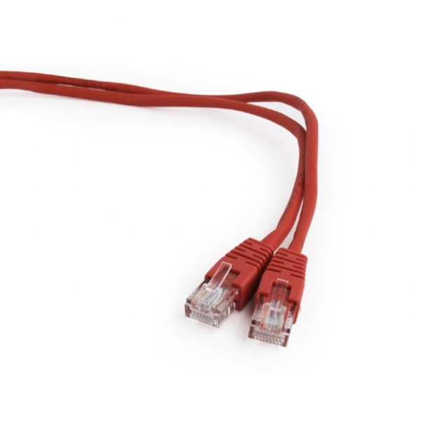 CABLE RED GEMBIRD UTP CAT5E 1M ROJO PP12-1M/R