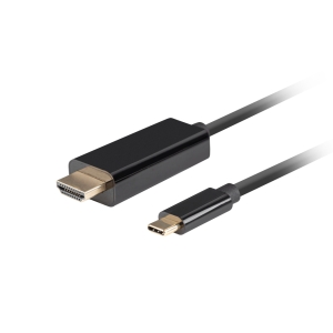 CABLE USB-C A HDMI LANBERG MACHO/MACHO 4K 60HZ 3M NEGRO CA-CMHD-10CU-0030-BK
