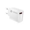 CARGADOR NATEC RIBERA 18W 1XUSB-A QC3.0 BLANCO NUC-2057