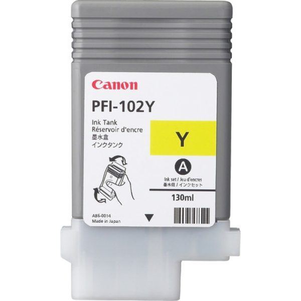 Canon PFI-102Y cartucho de tinta Original Amarillo 0898B001