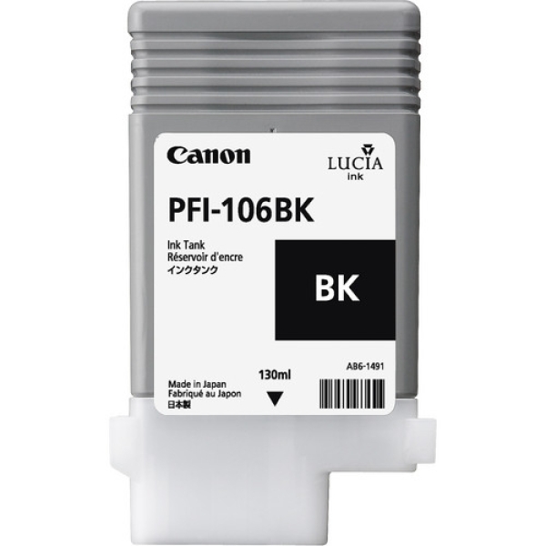 Canon PFI-106 BK cartucho de tinta 1 pieza(s) Original Foto negro 6621B001AA