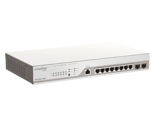 D-Link DBS-2000-10MP/E switch Gestionado L2 Gigabit Ethernet (10/100/1000) Energía sobre Ethernet (PoE) Gris D-Link DBS-2000-10MP/E switch Gestionado L2 Gigabit Ethernet (10/100/1000) Energía sobre Ethernet (PoE) Gris - Imagen 2