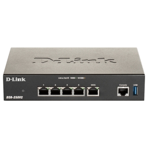 D-Link DSR-250V2 router inalámbrico Gigabit Ethernet Negro DSR-250V2