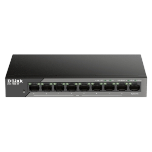 D-Link DSS-100E-9P switch No administrado Fast Ethernet (10/100) Energía sobre Ethernet (PoE) Negro DSS-100E-9P