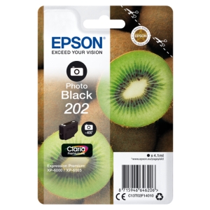 Epson Kiwi Singlepack Photo Black 202 Claria Premium Ink C13T02F14020