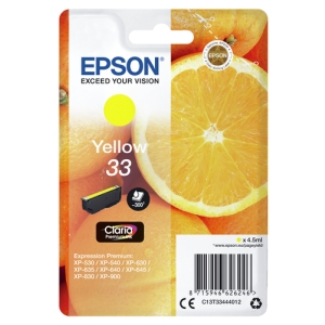 Epson Oranges Singlepack Yellow 33 Claria Premium Ink Epson Oranges Singlepack Yellow 33 Claria Premium Ink