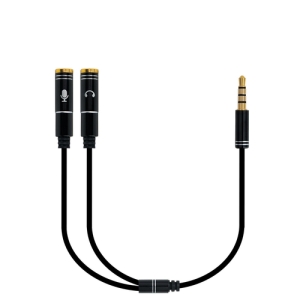 Ewent EC1641 cable de audio 0,3 m 3,5mm 2 x 3.5mm Negro 3 m 3