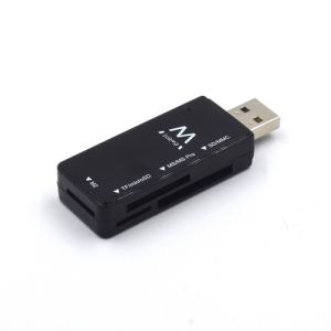 Ewent EW1049 lector de tarjeta USB 2.0 Negro EW1049