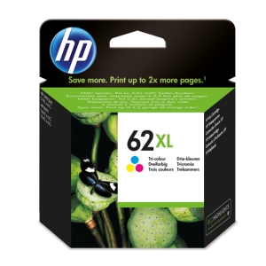 HP Cartucho de tinta original 62XL de alta capacidad tricolor HP Cartucho de tinta original 62XL de alta capacidad tricolor