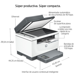 HP LaserJet Impresora multifunción M234sdn, Blanco y negro, Impresora para Oficina pequeña, Impresión, copia, escáner, Escanear a correo electrónico; Escanear a PDF