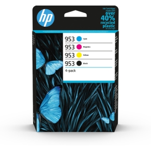 HP Paquete de 4 cartuchos de tinta Original 953 negro/cian/magenta/amarillo 6ZC69AE