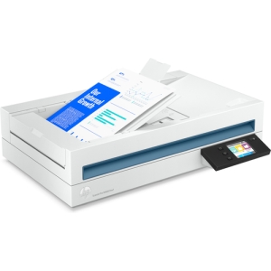 HP Scanjet Pro N4600 fnw1 Escáner de superficie plana y alimentador automático de documentos (ADF) 1200 x 1200 DPI A5 Blanco