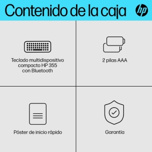 HP Teclado multidispositivo compacto 355 con Bluetooth HP Teclado multidispositivo compacto 355 con Bluetooth