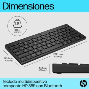 HP Teclado multidispositivo compacto 355 con Bluetooth HP Teclado multidispositivo compacto 355 con Bluetooth