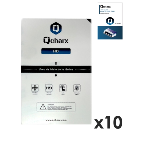 Laminas proteccion frontales tablet qcharx hidrogel QCHHDPLUS10.LITE