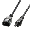 Lindy 30341 cable de transmisión Negro 2 m C14 acoplador C5 acoplador 30341