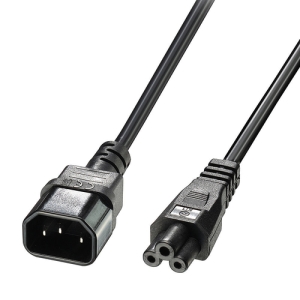 Lindy 30341 cable de transmisión Negro 2 m C14 acoplador C5 acoplador 30341