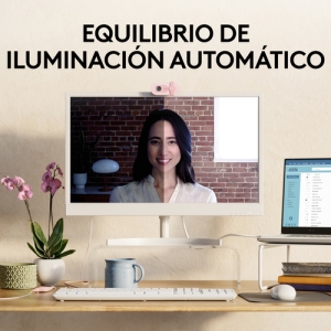 Logitech Brio 100 cámara web 2 MP 1920 x 1080 Pixeles USB Rosa