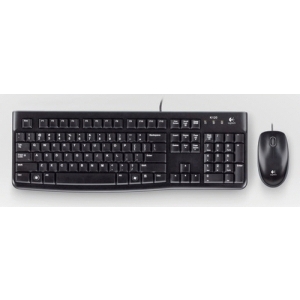 Logitech Desktop MK120 teclado Ratón incluido USB AZERTY Francés Negro