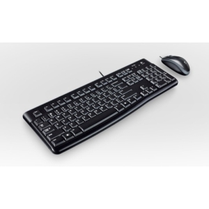 Logitech Desktop MK120 teclado Ratón incluido USB AZERTY Francés Negro
