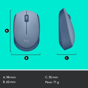 Logitech M171 ratón Ambidextro RF inalámbrico Óptico