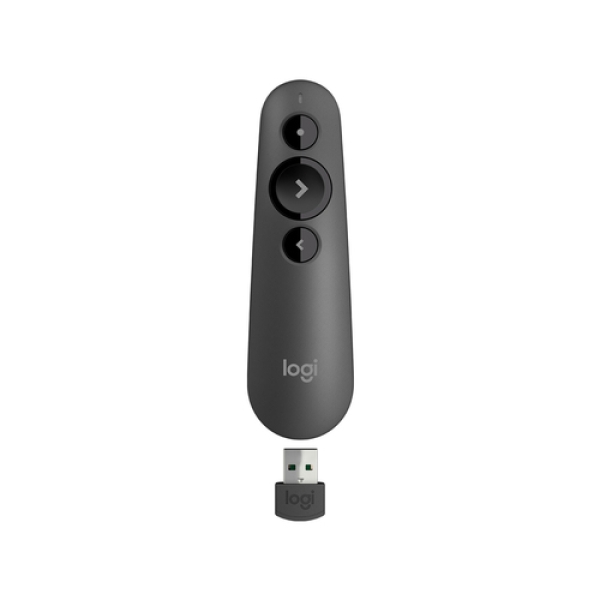 Logitech R500 apuntador inalámbricos Bluetooth/RF Grafito 910-005843