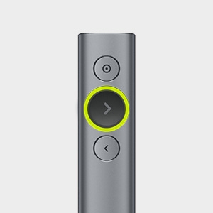 Logitech Spotlight Presentation Remote apuntador inalámbricos Bluetooth/RF Gris