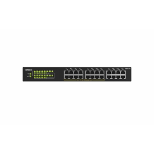 NETGEAR GS324P No administrado Gigabit Ethernet (10/100/1000) Energía sobre Ethernet (PoE) 1U Negro