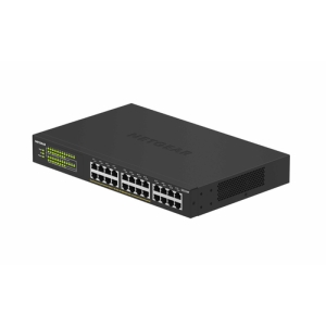 NETGEAR GS324P No administrado Gigabit Ethernet (10/100/1000) Energía sobre Ethernet (PoE) 1U Negro