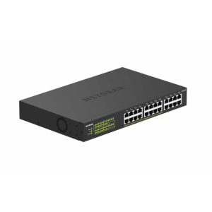 NETGEAR GS324P No administrado Gigabit Ethernet (10/100/1000) Energía sobre Ethernet (PoE) 1U Negro