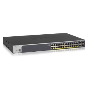 Reacondicionado | NETGEAR GS728TP Gestionado L2/L3/L4 Gigabit Ethernet (10/100/1000) Energía sobre Ethernet (PoE) 1U Negro GS728TP-200EUS