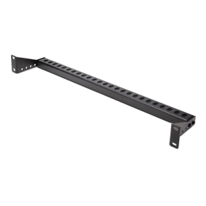 StarTech.com Barra 1U de Amarre Horizontal para Gestión de Cables en Rack - para Racks de 19" - Profundidad Ajustable - Guía Horizontal para Paneles de Parcheo / Switches / PDUs