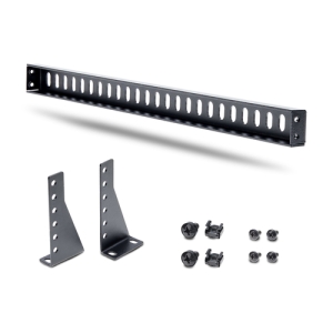 StarTech.com Barra 1U de Amarre Horizontal para Gestión de Cables en Rack - para Racks de 19" - Profundidad Ajustable - Guía Horizontal para Paneles de Parcheo / Switches / PDUs