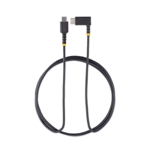 StarTech.com Cable 2m USB C Acodado - en Ángulo Recto - PD 60W - 3A - Cable USB-C de Carga Rápida - de Alta Resistencia - USB 2.0 Tipo C - Fibra de Aramida - 3A - de Carga