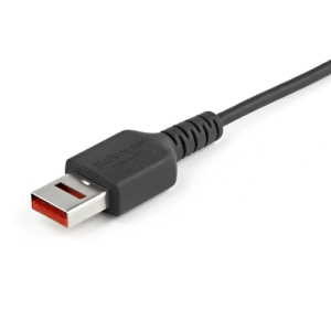 StarTech.com Cable de 1m Adaptador Bloqueador USB de Datos – Adaptador USB a Micro USB de Carga Segura – Micro USBC Solo de Carga para Tablet o Teléfono Móvil – Protector de Bloqueo de Datos