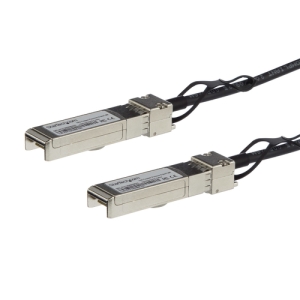 StarTech.com Cable de 3m Twinax Direct Attach SFP+ a SFP+ - 10G Compatible con MSA sin Codificar - DAC de Cobre SFP+ de 10 GbE - Módulo Transceptor Pasivo de Bajo Poder de 10 Gbps SFP10GPC3M