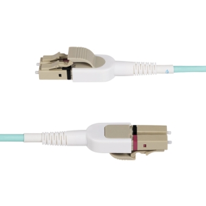 StarTech.com Cable de Fibra Óptica Multimodo Conmutable LC a LC (UPC) OM4 de 5m - 50/125µm - Redes de 100G - Low Insertion Loss - LSZH - Conmutado de Polaridad sin Herramientas