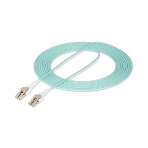 StarTech.com Cable de Fibra Óptica Multimodo Conmutable LC a LC (UPC) OM4 de 5m - 50/125µm - Redes de 100G - Low Insertion Loss - LSZH - Conmutado de Polaridad sin Herramientas