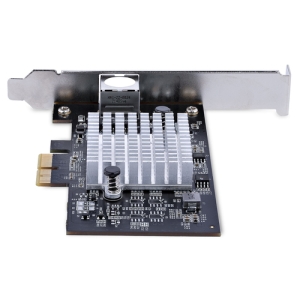 StarTech.com Tarjeta PCIe Adaptadora de Red de 1 Puerto RJ45 10Gb para PC o Servidor, Tarjeta PCI Express Ethernet de 6 Velocidades Compatible con Tramas Jumbo, 10GBASE-T/NBASE-T