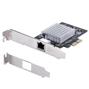StarTech.com Tarjeta PCIe Adaptadora de Red de 1 Puerto RJ45 10Gb para PC o Servidor, Tarjeta PCI Express Ethernet de 6 Velocidades Compatible con Tramas Jumbo, 10GBASE-T/NBASE-T