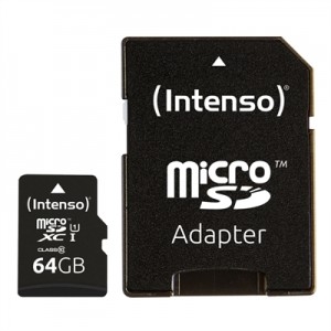 Tarjeta memoria micro sd intenso 64gb 3423490