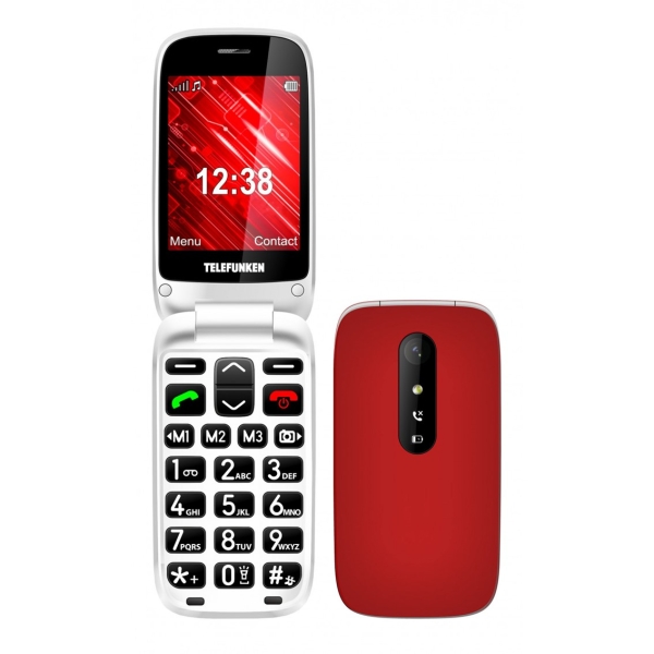 Telefono movil telefunken s445 senior phone TF-GSM-S445-RD
