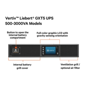 Vertiv Liebert SAI GXT5 – 3000 VA/3000 W 230 V | Online rack/torre Energy Star