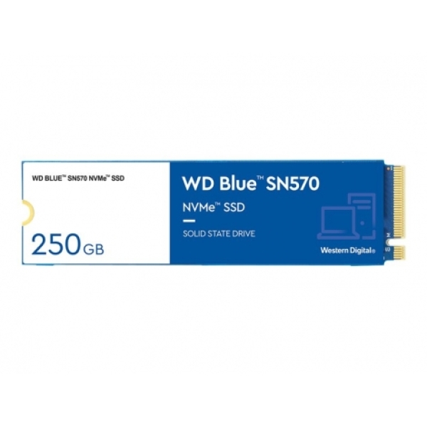 WD SSD Blue SN570 250GB PCIe Gen3 NVMe WDS250G3B0C