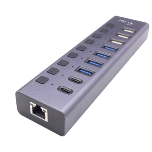 i-tec USB-A/USB-C Charging HUB 9port with LAN + Power Adapter 60 W CACHARGEHUB9LAN