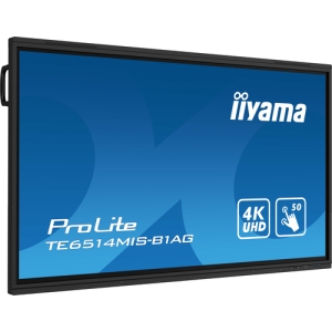 iiyama TE6514MIS-B1AG pantalla de señalización Panel plano interactivo 165,1 cm (65") LCD Wifi 435 cd / m² 4K Ultra HD Negro Pantalla táctil Procesador incorporado Android 24/7