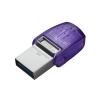 Kingston Technology DataTraveler microDuo 3C unidad flash USB 256 GB USB Type-A / USB Type-C 3.2 Gen 1 (3.1 Gen 1) Acero inoxidable, Púrpura 256GB DT microDuo 3C dual USB-A+USB-C DTDUO3CG3/256GB