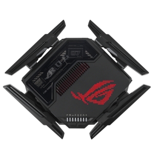 ASUS ROG Rapture GT-BE98 router inalámbrico 10 Gigabit Ethernet Quad-band (2.4 GHz / 5 GHz-1 / 5 GHz-2 / 6 GHz) Negro ASUS ROG Rapture GT-BE98 router inalámbrico 10 Gigabit Ethernet Quad-band (2.4 GHz / 5 GHz-1 / 5 GHz-2 / 6 GHz) Negro